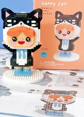 Momiji Mini Bricks Happy Cat Figure 791 pieces MB2306 - Picture 2 of 3
