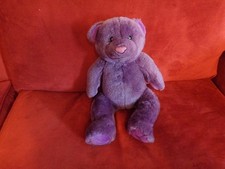 KIDS PREFERRED LARGE 16" PLUSH DOLL FIGURE SOFT CUDDLY BABY NURSERY PURPLE BEAR
