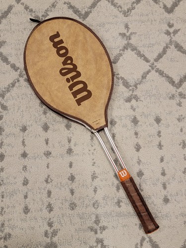 Vintage Wilson Jimmy Connors Rally Tennis Racquet Grip Size L 4 1/2” With Cover