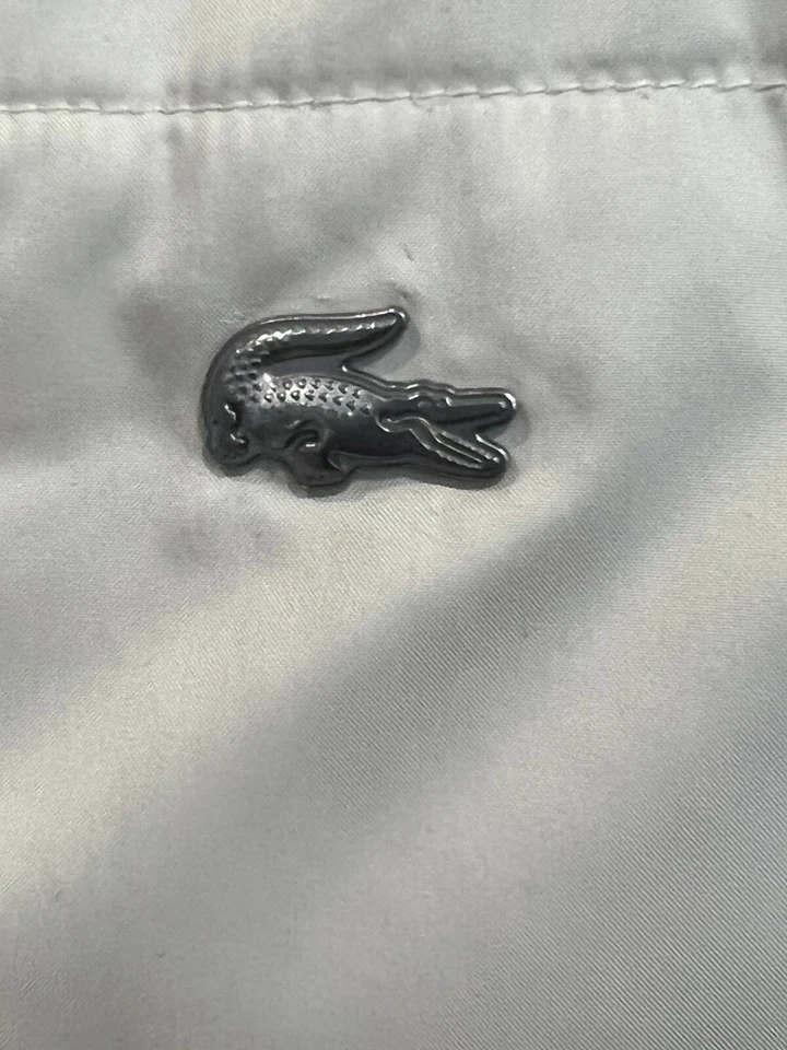 Lacoste Devanlay Crema Poliéster Puffer Chaqueta Talla 36 Foto 4 de 4