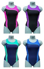 ACCLAIM Fitness Verona Ladies Girls Racer Back Swimming Costume Swim Suit Lycra
