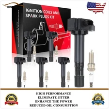 Ignition Coils & Iridium Spark Plugs Kit For 2016-2020 Honda Pilot V6 3.5L