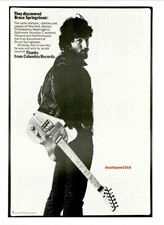 1975  Bruce Springsteen "Born To Run/Springsteen Discovered" Promo Reprint Ad