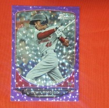 2013 Bowman Draft BDPP36 Oscar Mercado Purple Ice Parallel #02/10 Cardinals