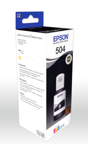 Epson 504 Genuine Ecotank Ink Black Cyan Magenta Yellow - Picture 5 of 9