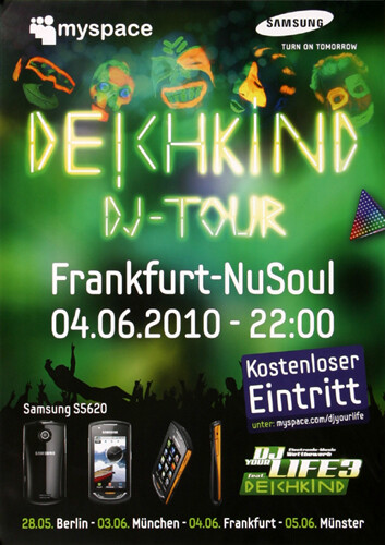 Deichkind - Dj Tour, Frankfurt 2010 | Konzertplakat | Poster-image