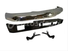 Bundle for 04-12 Colorado Front Bumper Impact Bar Chrome Valance Bracket W/ Hole
