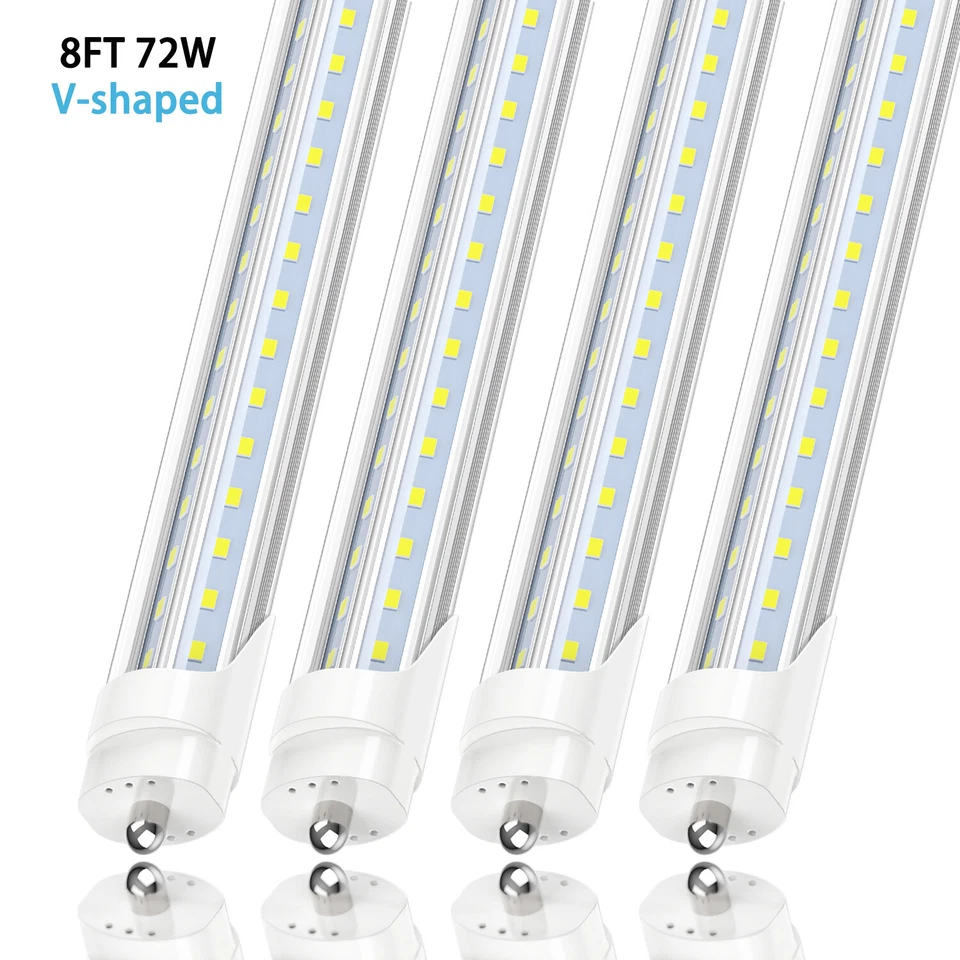 8FT T8 LED Tube Light Bulbs FA8 Single Pin 8 Foot LED Shop Lights 45W 72W 120W - Image 4 of 4