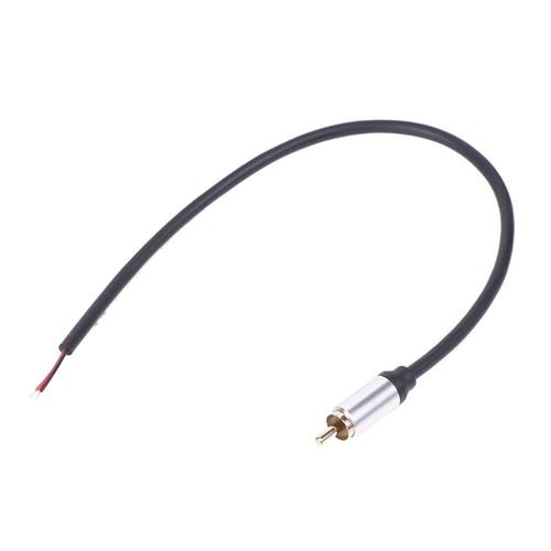 Speaker RCA Male Plug Jack Connector To Bare Wire Open End Pigtail RCA Cable - Zdjęcie 14 z 14