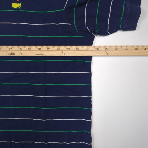 Master's Collection Golf Polo Mens Size XXL 2XL Blue Striped Pima Cotton Shirt - 第 4/6 張圖片