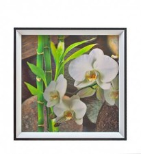 Unusual 3D Orchid Retro Picture Wall Hanging Funky NEW