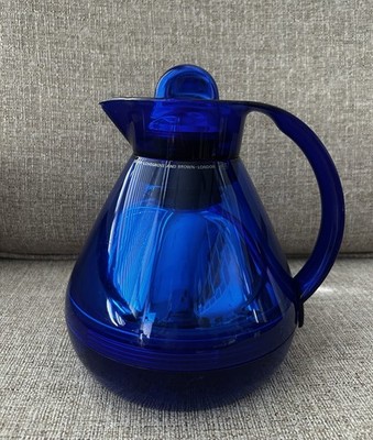 Vtg Colbolt Blue Alfi Carafe Insulated Jug Pitcher Longrove And  Brown London