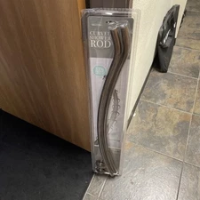 Bath Bliss Curved Shower Rod in Bronze