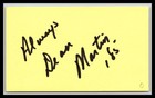Dean Martin - Actor - 3x5 Card - Signed / Autograph (o)