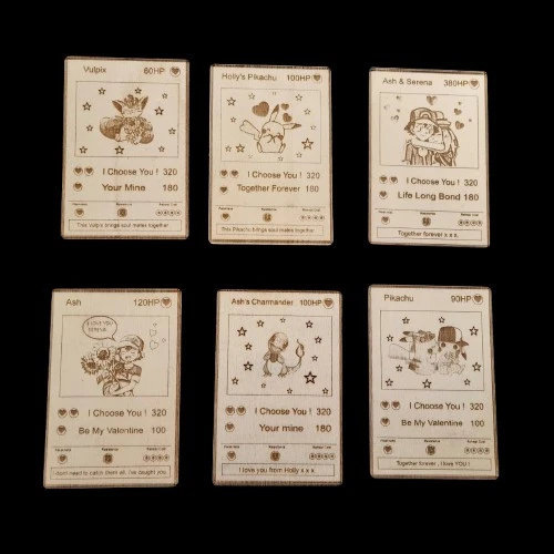 Personalised I Choose You Pokemon Card Anniversary Gift Her Him Birthday Present