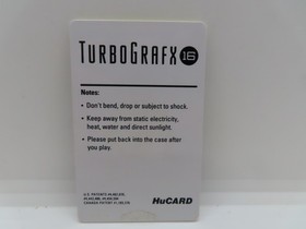 TURBOGRAFX 16 HuCard Keith Courage In Alpha Zones / Manual Tested
