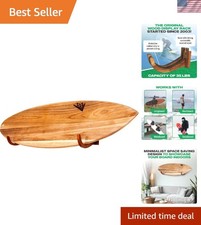 Surfboard Wall Rack for Longboards and Shortboards Beautiful Wood Wall Disp...