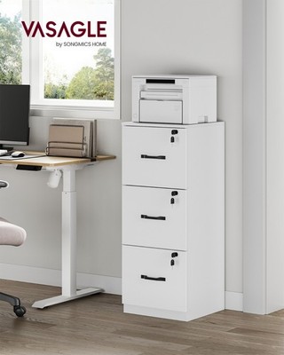 VASAGLE Aktenschrank, Büroschrank für Homeoffice, Druckerständer