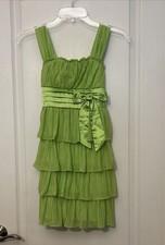 Girl's Green My Michelle Dress Ruffle Tulle Party Holiday Dance, Size 10
