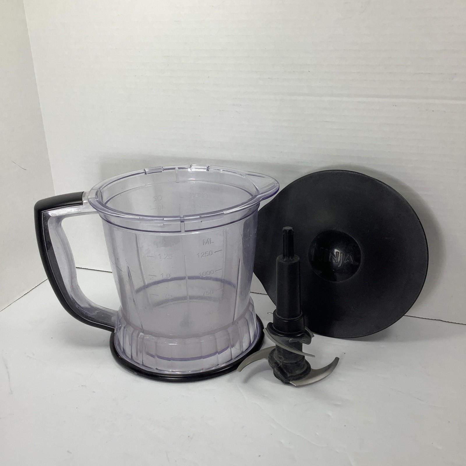 Ninja BL660W 40 oz 5 Cup Food Processor Replacement Pitcher Blade and Lid-image