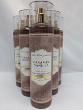 Qty 6 New Bath Body Works CARAMEL VANILLA Fine Fragrance Mist 8 fl oz