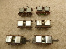 Peco PL-10 Point motors x 6 with 2 x PL-12 Adapter bases Working order