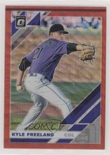 2019 Panini Donruss Optic Red Wave Prizm Kyle Freeland #126 xm5