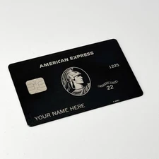 AMX Custom Black Card with Small | Large Chip - 2024 Novelty Design