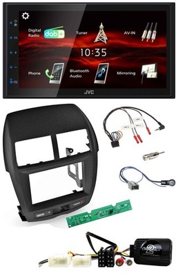 JVC USB Bluetooth Lenkrad DAB 2DIN Autoradio für Mitsubishi ASX 2010-2014