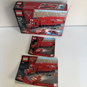 Lego Mack's Team Truck 8486 Disney Cars 100% Complete Set Lightning Mcqueen 2011