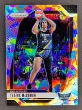 2024 Panini WNBA Prizm TEAIRA McCOWAN Silver Ice Prizm #105 Dallas Wings