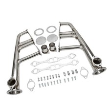 Polished Stainless Steel Lake Style Exhaust Headers For Sbc 265-400 V8 Hot Rodop Polished Stainless Steel Lake Style Exhaust Headers For Sbc 265-400 V8 Hot Rodop