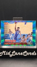 2021-22 Donruss #8 Joel Embiid Franchise Features Holo Teal Laser