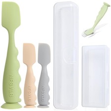 Baby Diaper Cream Spatula Set 1 Large 2 Mini with Case
