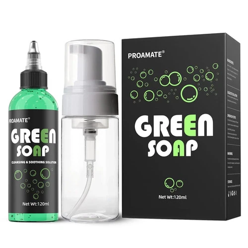 Green Tattoo Soap 4OZ with Foaming Bottle 120ml, Tattoo Soap Tattoo Supplies for - product listing photo