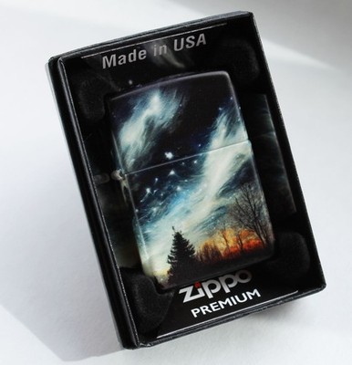 Zippo Lighter   Clear Sky Design  540° Color Premium   60007062   Neu New   A777