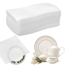 50 Pcs Cushion Foam Pouches, 6" x 3" Cushioning Foam Padding Sheets