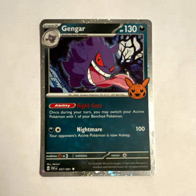Pokemon TCG Trick or Trade 2024 Gengar 057/091 Cosmos Holo ENG 130HP