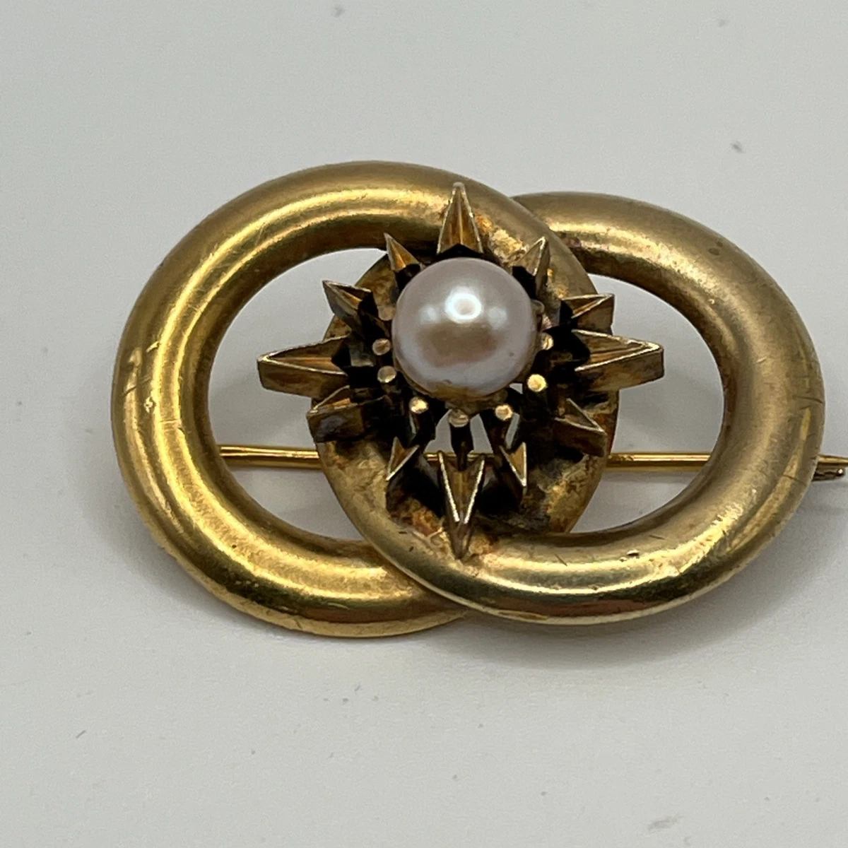 18k Gold Brooch In Retro Fine Pins & Brooches for sale | eBay