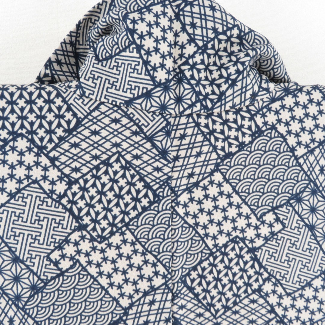 Kimono Small Pattern Wide Collar Polyester Casual… - image 5