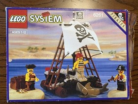 VTG LEGO Pirates Raft Raiders 6261 100% Complete w/Inst & Box ONE OWNER EUC!