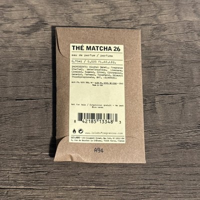 LE LABO The Matcha 26 Eau de Parfum Sample  | .025 oz | NEW