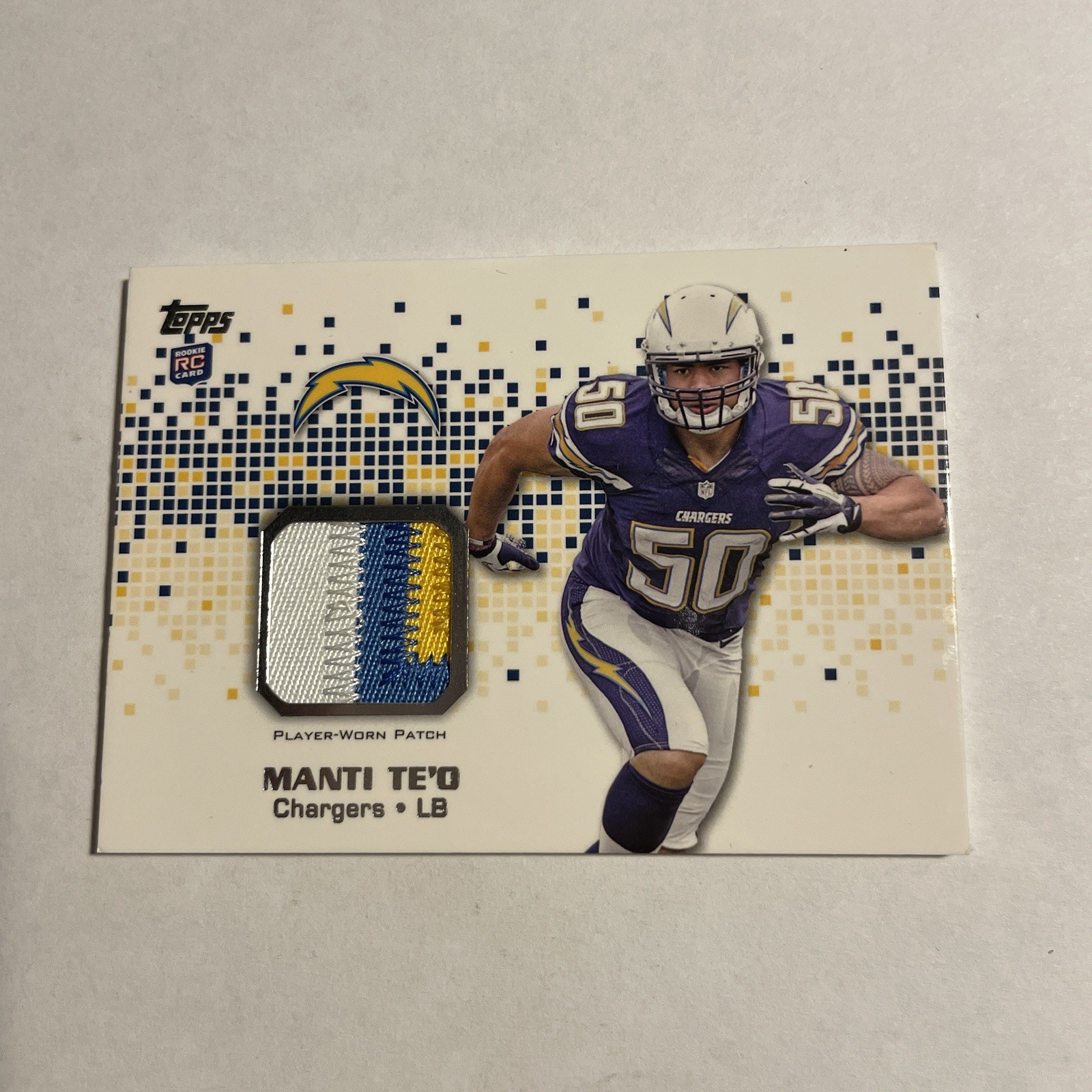 Manti Te'o Topps Rookie Patch #RPMT Base