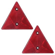 2 Pack Safety Reflector Warning Sign, 6"x6" Slow Moving Vehicle Triangle Safe...