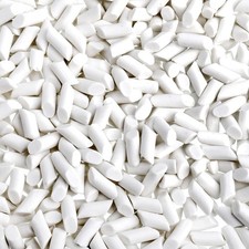 Hiceeden 8 Pounds Rock Tumbling Filler Media, 1/5" x 2/5" x 2/5", White