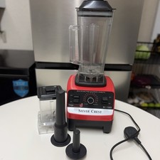 Silver Crest SC-1589 4500W Electric Blender Red, 2 Jugs, Ice Crusher
