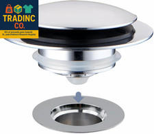 Chrome Plated Universal Tub Dain Stopper, Pop up Bath Drain Tip Toe Bathtub Dra