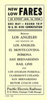 Pacific Electric Ry, FARES leaflet, L.A.-San Bernardino-Pomona, January 15, 1940 — photo 1