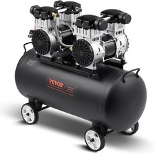 VEVOR Compressore d'Aria 75 L Compressore d'Aria Senza Olio per Riparazioni Auto