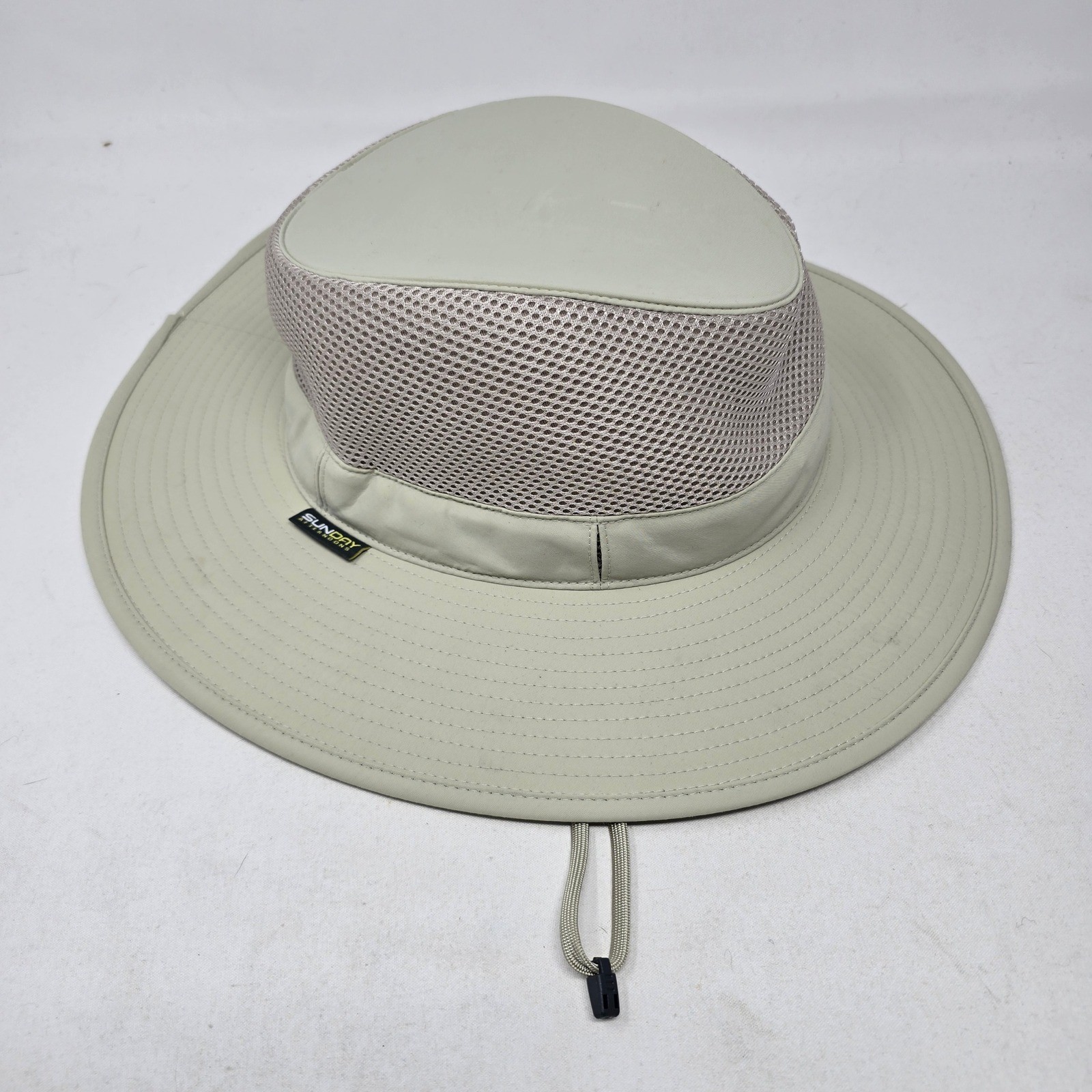 Sunday Afternoons Sun Hat Mens Large Tan Mesh Ventilated Wide Brim Safari Hat